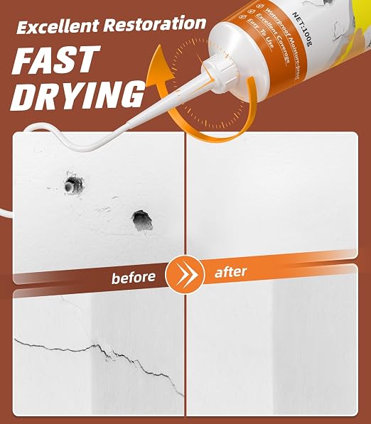 NINGOO Drywall Repair Kit, 3 Pack Wall Repair Paste - Image 4