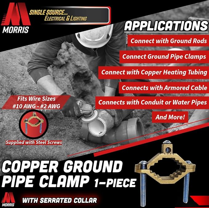 Morris Products 91662 Ground Pipe Clamp, - Image 3