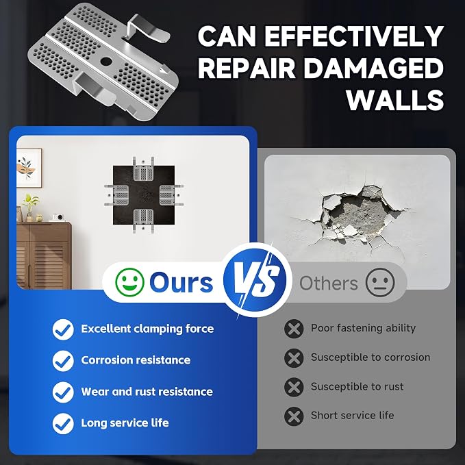 32 Pack Drywall Repair Clips, 64 Screws - Image 5