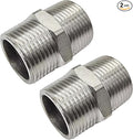 1" Male to 1" Male NPT Hex Nipple, Pipe Fittings 304 Stainless Steel Threaded by JoyTube