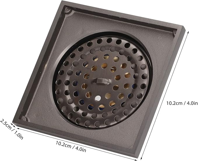 Shower Floor Drain, Gravity Spring Design Drain, Copper Large Displacement - Image 6