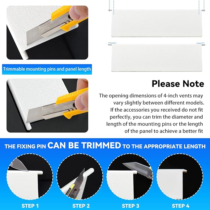 4" Dryer Vent Covers Panel - Image 3