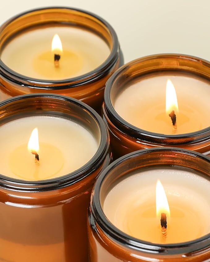 AOOVOO Vanilla/Lavender/Sandalwood/Rose Candles - 36 oz Scented Candles - Image 5
