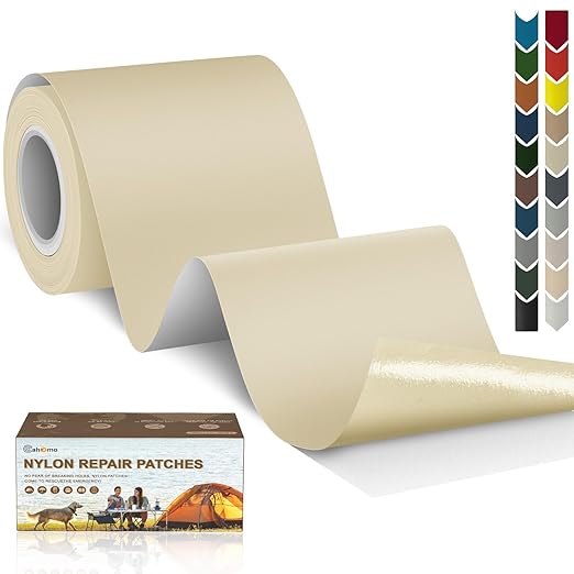 Cahomo 3x79 Inch Nylon Repair Patch Nylon Repair Tape Self Adhesive Fabric by Cahomo