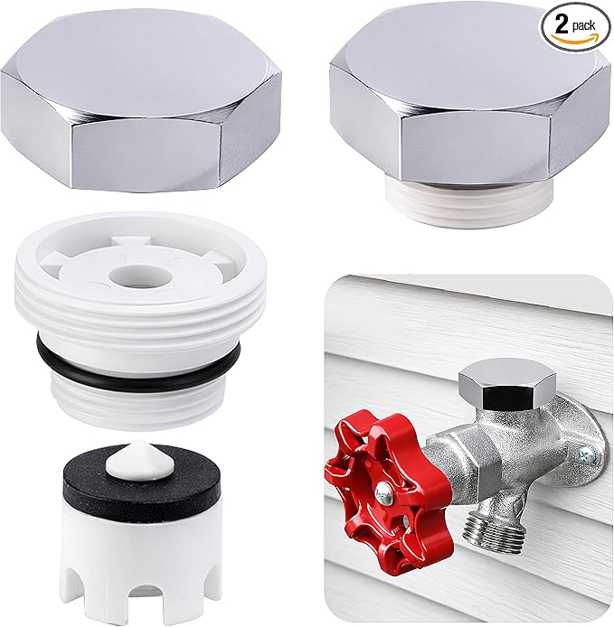 2 Pack Vacuum Breakers Outside Faucet Compatible by Nkiy+Quen