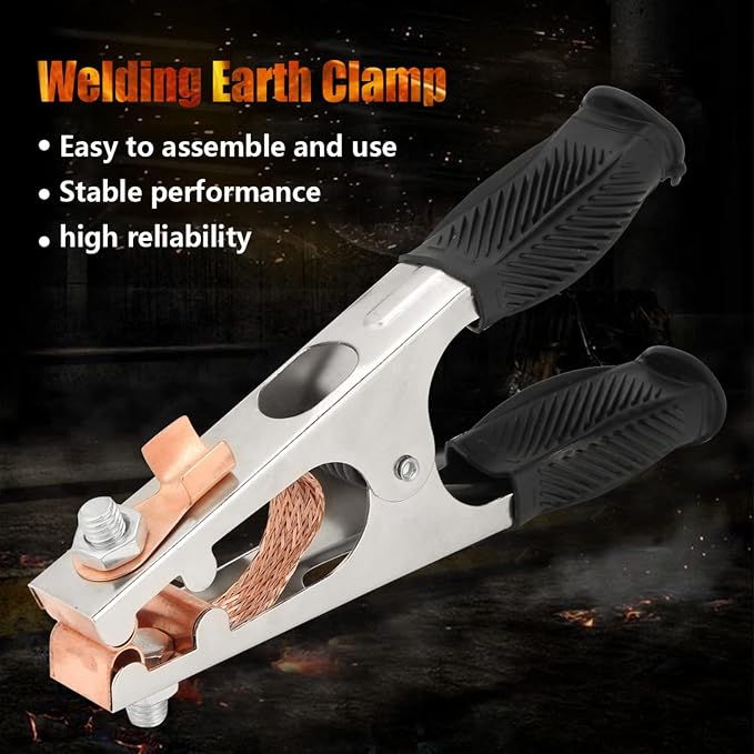Welding Ground Clamp, 500A Electroplated Grounding Earth Clip | Copper Clips - Image 6