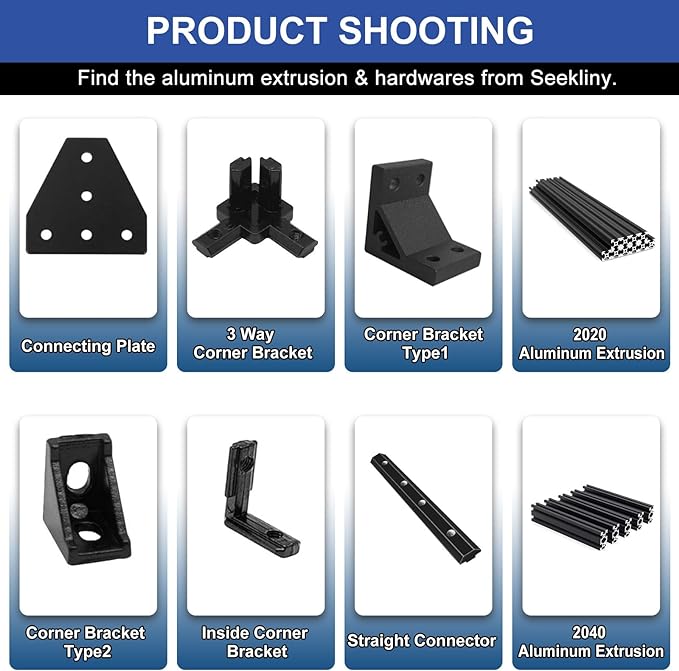 8pcs 4040 45/135 Degree Angle Corner Bracket 4040 Extrusion Hardware T-Slot - Image 5