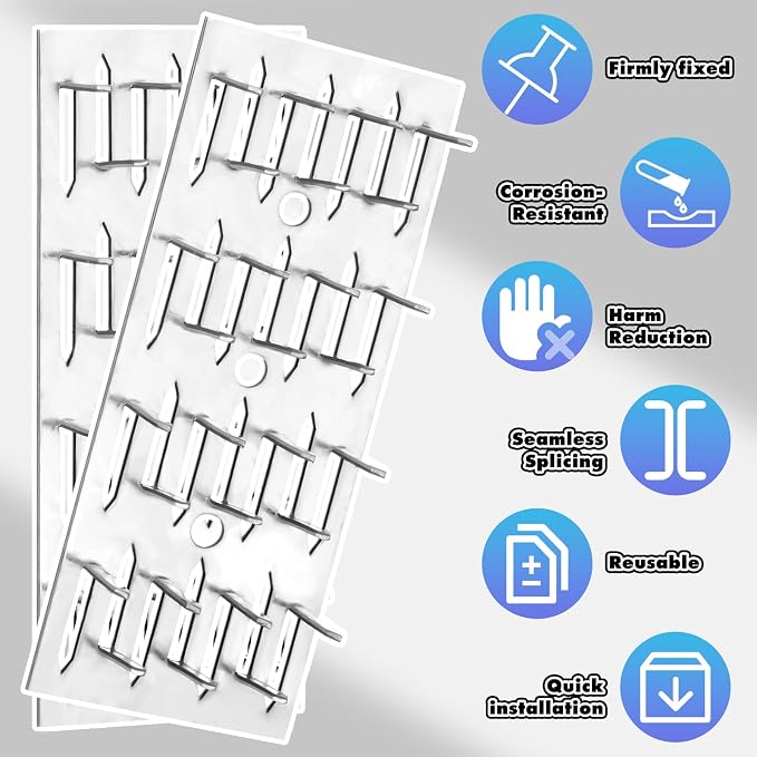 Blulu 25 Pcs Impaling Clips Acoustic Panels, Drywall Repair Impaler Push-on - Image 6