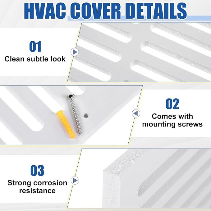 Leinuosen 4 Pcs 12 x 8 Inch Return Air Vent Cover Fit - Image 3
