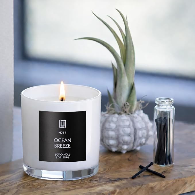 Lulu Candles | Citrus & Orange Blossom | Luxury Scented Soy Jar Candle | Hand - Image 4