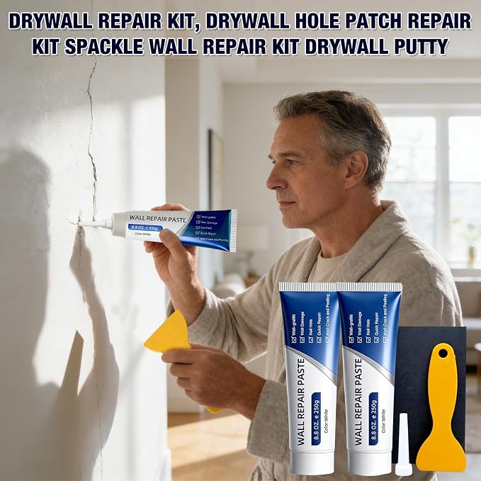 Drywal Repair Kit, 2 Pack Wall Mending Agent, Wall Surface Hole Quick | - Image 2