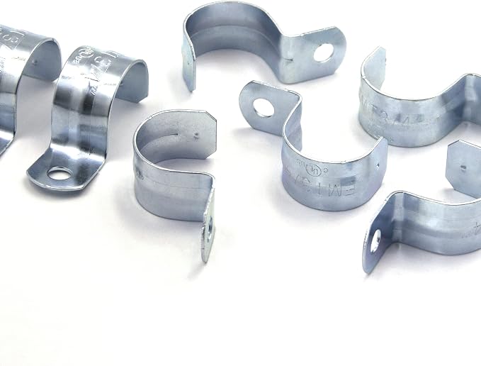 ISPINNER 25pcs 3/4 Inch Zinc Plated Steel EMT Pipe Straps - Image 5