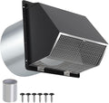 12 Inch Wall Vent Hood Exhaust Vent Cover Cap Outdoor Hooded Wall Vent by JYINCPED