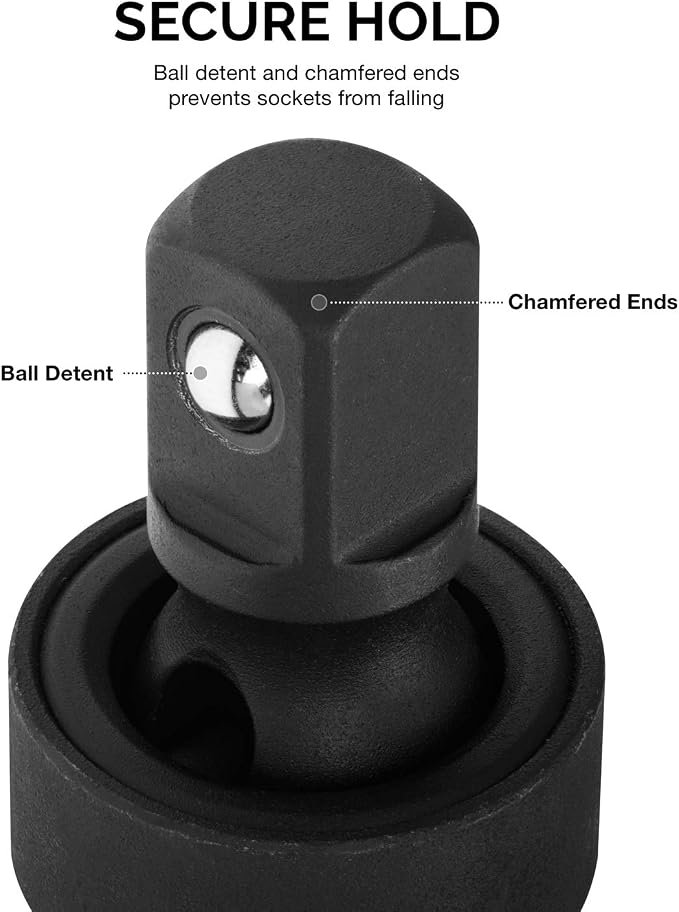 NEIKO 02430A 1/2” Drive Universal Joint Swivel Socket Adapter | Cr-Mo Impact - Image 4
