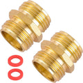 Garden Hose Connector, Male to Male Hose Adapter, 3/4" GHT Double Male | 2 Pack by Sanpaint