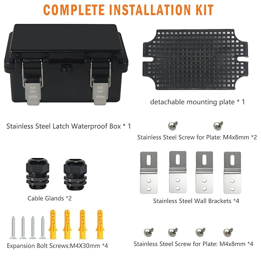 Electrical Junction Box, IP67 Waterproof Outdoor Box ABS Plastic Enclosure - Image 7