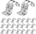 MECCANIXITY 52pcs Conduit Clamp 1 Inch 25mm, 1 Hole Stainless Steel Pipe Strap by MECCANIXITY