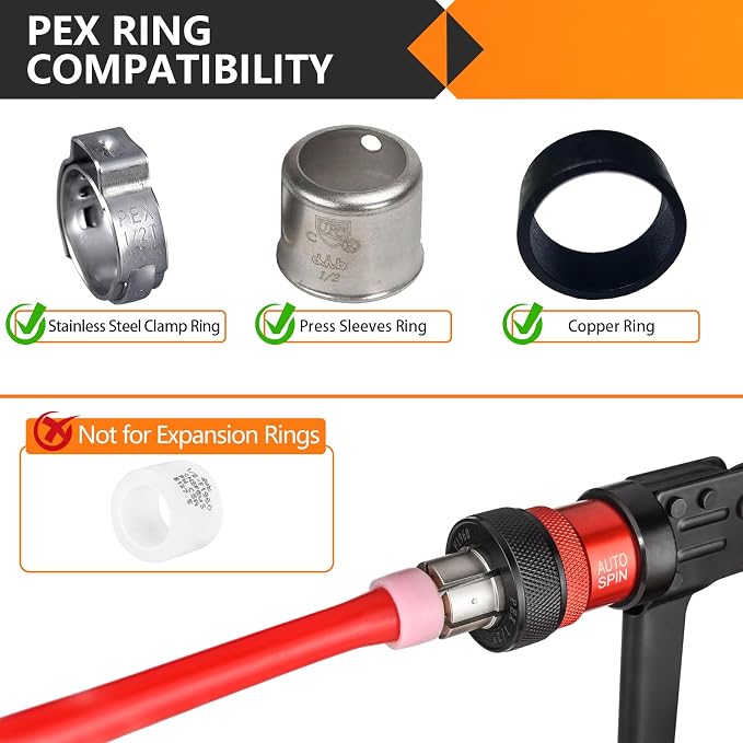 5PC HeSun 1/2" PEX Crimp X 1/2" PB Polybutylene Transition Coupling | Brass - Image 6