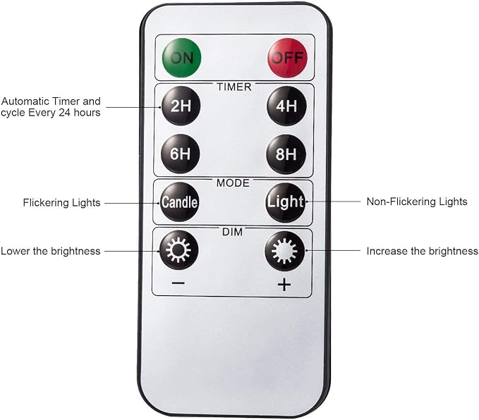 AKU TONPA Flameless Candles Battery Operated Pillar Real Wax Electric LED - Image 8
