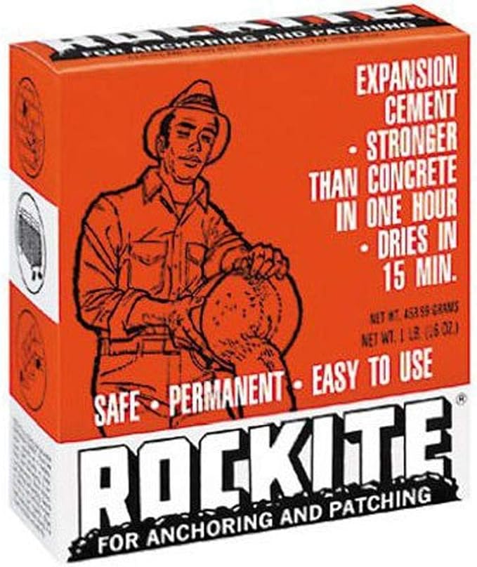 2 Set Hartline ROCKITE-10001-1LB 10001 Rockite Expansion Cement 15 Min 1 Lb by Unknown