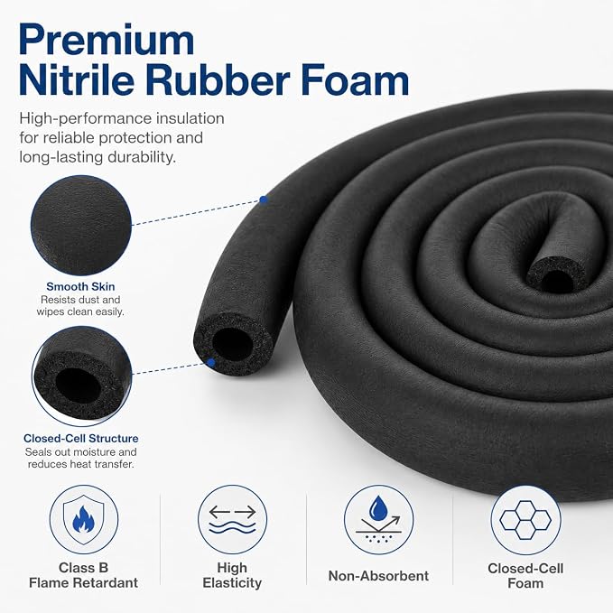 CARGEN 1" ID Foam Pipe Insulation - Image 2