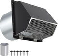 8 Inch Wall Vent Hood Wall Exhaust Vent Cover Outdoor Hooded Wall Vent by JYINCPED