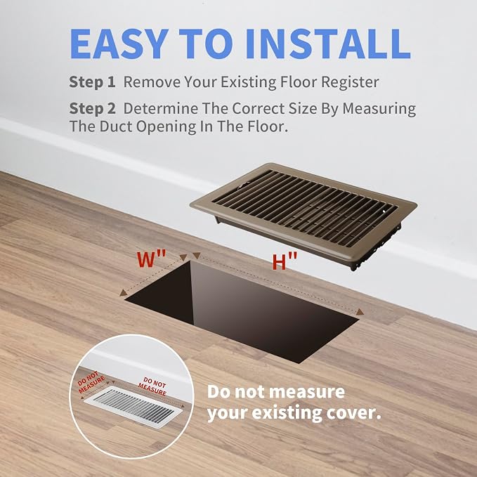 Howeall 6x10 Inch Floor Register - Image 6