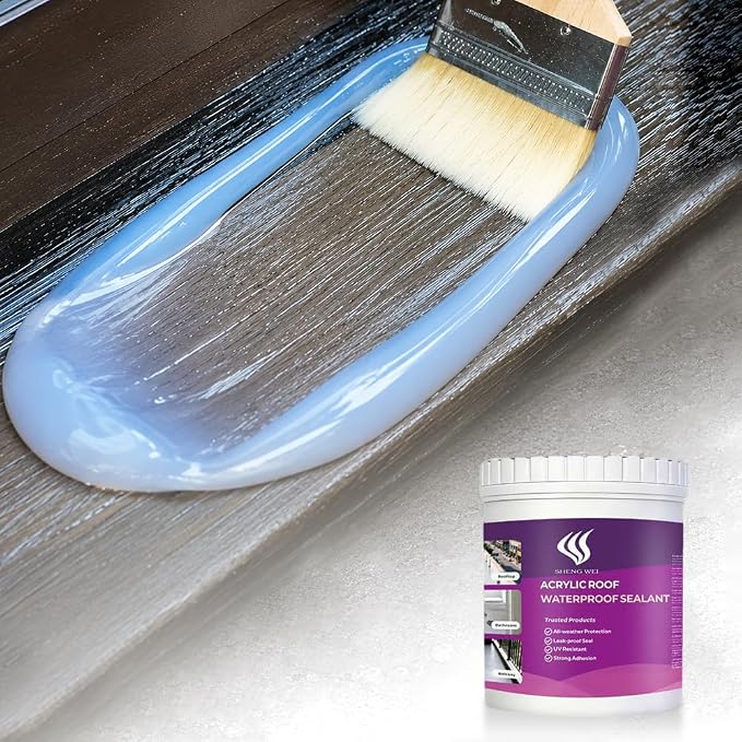 Waterproof Sealant, 2 lbs, Transparent, Basement Walls, Bathroom by SHENGWEI