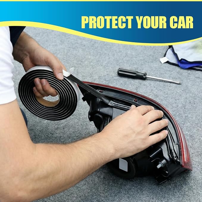 8MM×13Ft Butyl Rubber Sealant Tape, Self-Adhesive Waterproof Sound Deadening - Image 5