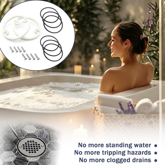 Shower Drain Height Extension Kit, Fits 2-1/2" to 3" Hole Spacing - Image 4