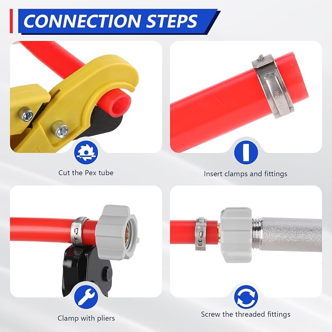1/2" Pex x 1/2" Female NPT Swivel Adapter No-Lead Brass Crimp Fitting, PEX-B - Image 7
