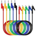 SWANLAKE 5-Piece Banana Plug to Alligator Clip Test Leads, 1000V 15A 3.5ft/1M by SWANLAKETOOLS
