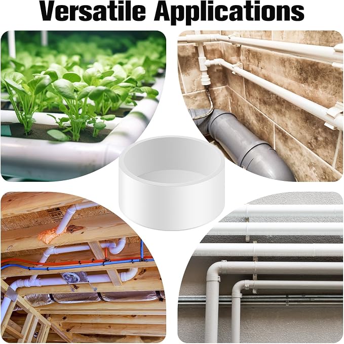 40 Packs 3/4 Inch PVC Pipe End Cap, Fitting 1.05" Schedule 40 Furniture Grade - Image 5