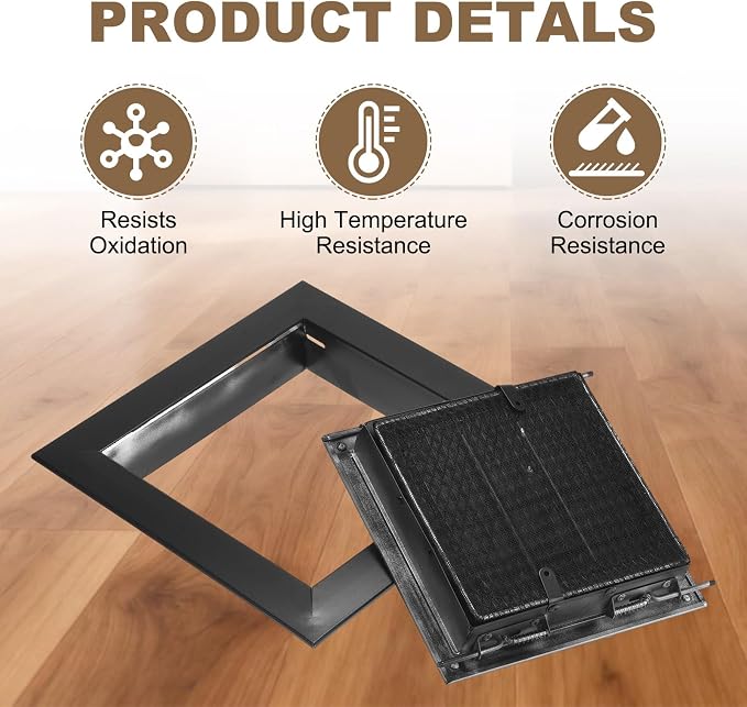 PATIKIL 8" x 8" Return Air Vent Cover, Aluminum Alloy - Image 3