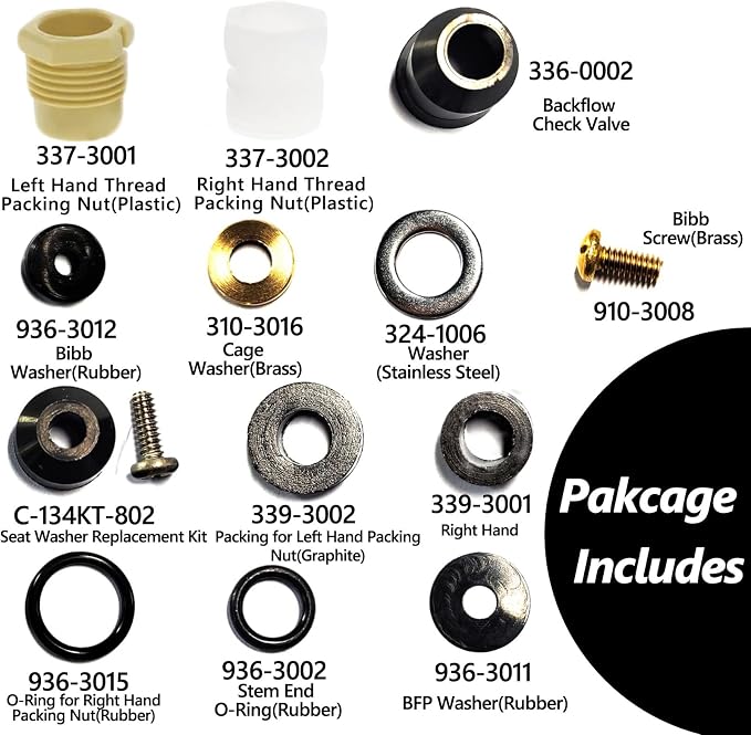 1 PACK 630-7755 Wall Hydrant Service Repair Kit Compatible - Image 4