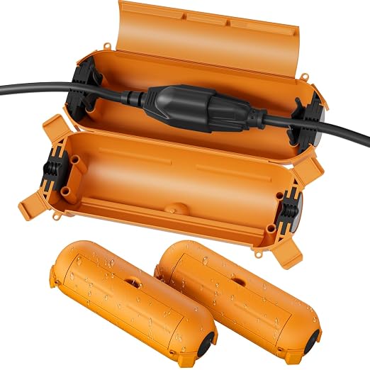 3 Pack Outdoor Extension Cord Waterproof Cover, by FLEMOON