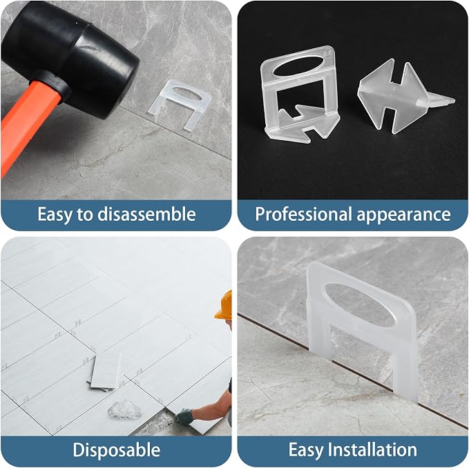 2400 Tile Spacers 1/8 Inch Tile Leveling Clips - Image 5