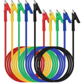 SWANLAKE 5-Piece Dual-Ended Alligator Clip Test Leads, 1000V 15A 3.5ft/1M by SWANLAKETOOLS