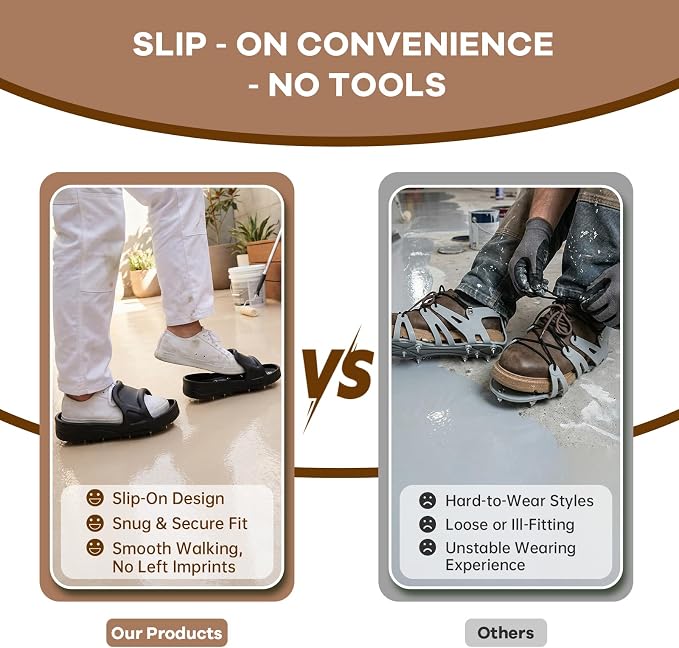 Spiked Shoes for Epoxy Flooring, Epoxy Floor Spikes Shoes for Self Leveling - Image 5