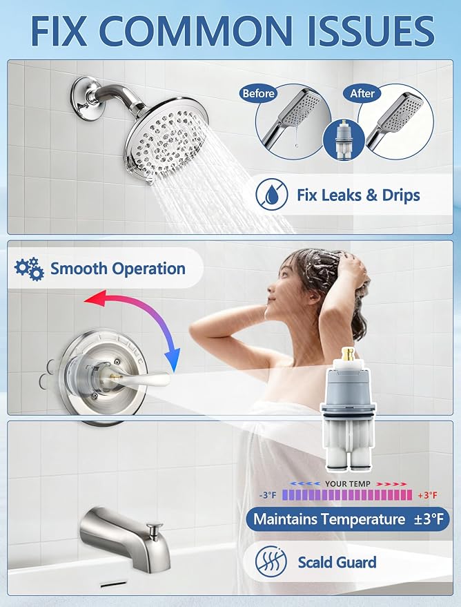 Shower Cartridge Replacement for Delta RP46074 | 1-Pack, Fits Delta 13 14 - Image 3