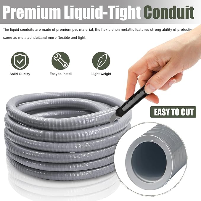 1 1/2 Inch flexible conduit 50 FT Non Metallic Liquid-Tight Conduit - Image 3