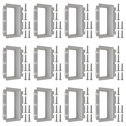 3-Gang BE3 Non-Metallic Electrical Power Outlet Box Extender, 12 Pack | ETL by XGGYA