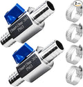 2Pack 3/4" Hose ID Barb Mini Ball Valve, Stainless Steel Small Shut Off Valve by SKLSSVF