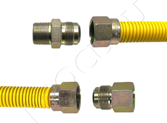 1" OD x 36" x 3/4"MIP x 3/4"FIP Flexible Gas Connector Kit - Image 3