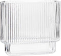 Ribbed Vase, Fluted Glass Vase for Flowers, Modern Vases for Living Room by YANWE
