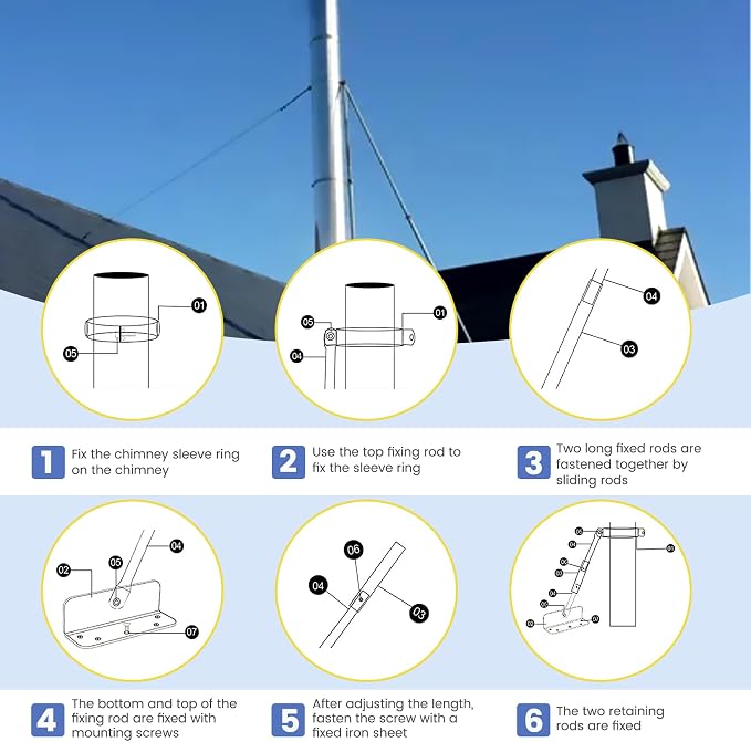2026 New Silver Plated High-End Ebusin 6" Extended Roof Bracket Supports - Image 4