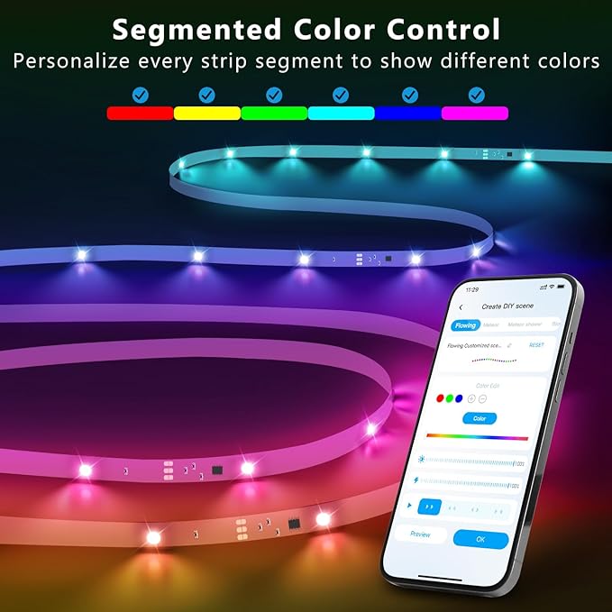 DAYBETTER Smart IC LED Strip Lights, BGRIC LED Lights - Image 2