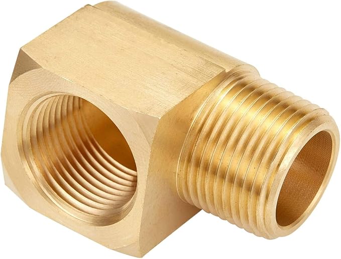 2 PCS Brass Pipe Fitting 90 Degree Elbow 1/2" NPT Male x 1/2" NPT Female | - Image 4