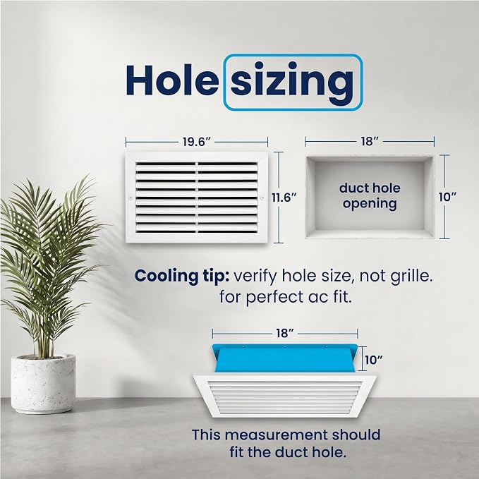 18x14 Aluminum Wall Ceiling Air Return Vent Cover HVAC Rustproof Grille - Image 3