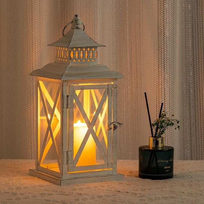Lantern Decorative Indoor & Outdoor, Large Square Hanging Spring Home Decor - Image 6